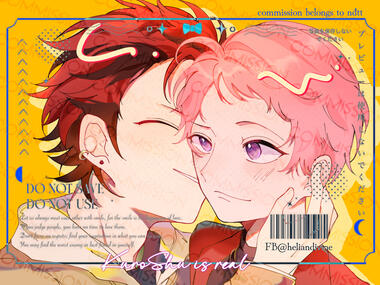 headshot couple sketch color